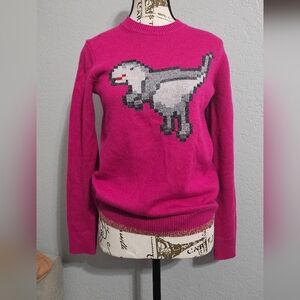 NWT Coach Pink Dinosaur Crew Neck